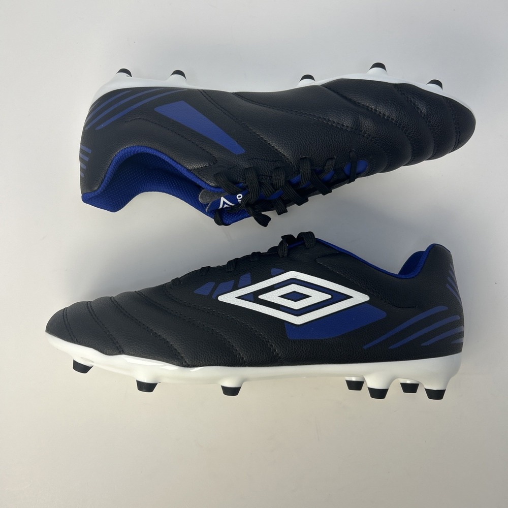 Umbro Tocco 4 League FG Soccer Cleats Men's Size 11.5‎ Black/White/Blue NIB - Picture 7 of 10